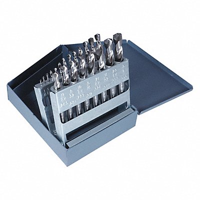 Screw Machine Drill Bit Set 21pc HSS MPN:C70369