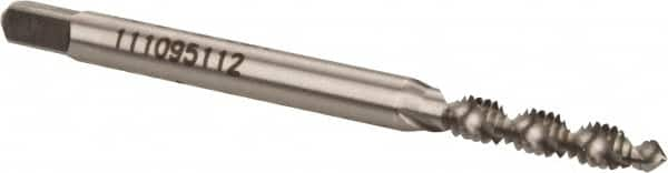 Spiral Flute Tap: #4-40, UNC, 2 Flute, Plug, 2B & 3B Class of Fit, High Speed Steel, Bright/Uncoated MPN:C58515