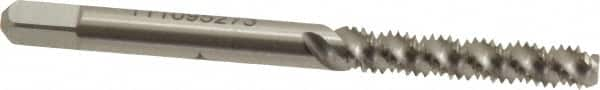 Spiral Flute Tap: #8-32, UNC, 3 Flute, Bottoming, 2B Class of Fit, High Speed Steel, Bright/Uncoated MPN:C58539