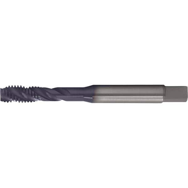 Spiral Flute Tap: #1-8, UNC, 4 Flute, Modified Bottoming, 2B Class of Fit, HSS-E, TiAIN Finish MPN:C89232