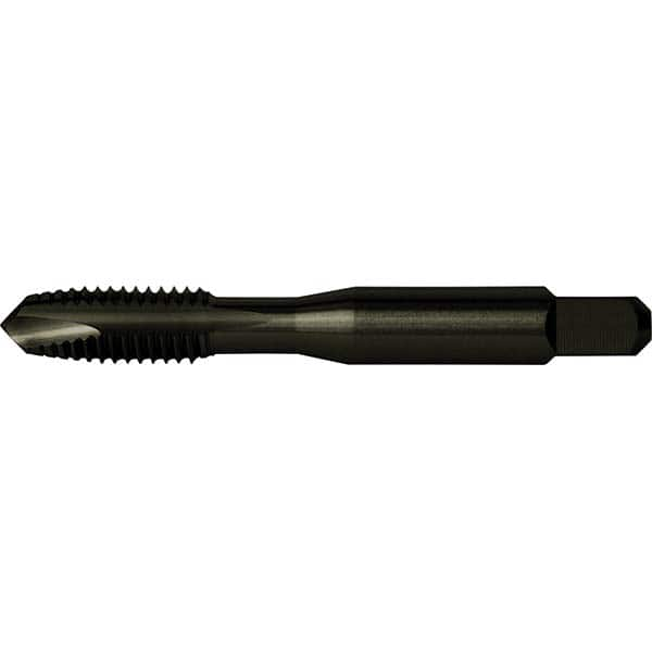 Spiral Point Tap: #10-32, UNF, 2 Flutes, Plug, 2B, High Speed Steel, Black Oxide Finish MPN:C57002