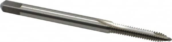 Spiral Point Tap: #4-40, UNC, 2 Flutes, Plug, 2B/3B, High Speed Steel, Bright Finish MPN:C57048