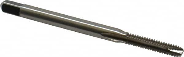 Spiral Point Tap: #4-40, UNC, 2 Flutes, Bottoming, 2B/3B, High Speed Steel, Bright Finish MPN:C57049