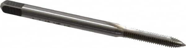 Spiral Point Tap: #4-48, UNF, 2 Flutes, Plug, 2B, High Speed Steel, Bright Finish MPN:C57051