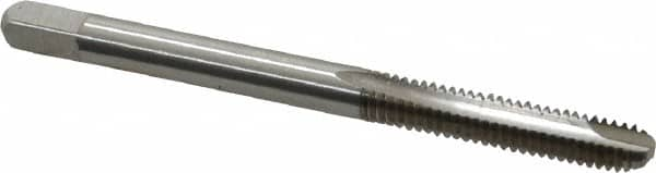 Spiral Point Tap: #8-32, UNC, 2 Flutes, Bottoming, 2B, High Speed Steel, Bright Finish MPN:C57086