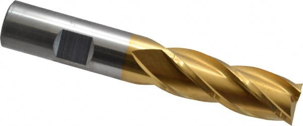 Square End Mill: 5/8'' Dia, 1-5/8'' LOC, 5/8'' Shank Dia, 3-1/4'' OAL, 4 Flutes, Cobalt MPN:C32599