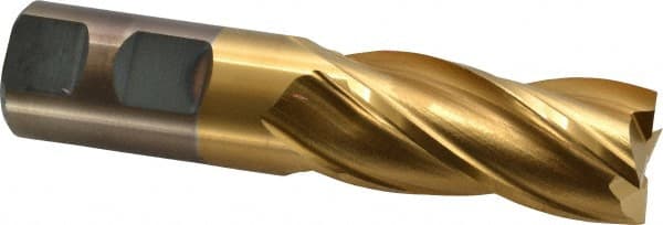 Square End Mill: 1'' Dia, 2'' LOC, 1'' Shank Dia, 4-1/2'' OAL, 4 Flutes, Cobalt MPN:C32603