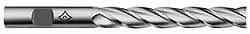 Square End Mill: 9/32'' Dia, 2'' LOC, 3/8'' Shank Dia, 3-1/4'' OAL, 4 Flutes, High Speed Steel MPN:C33460