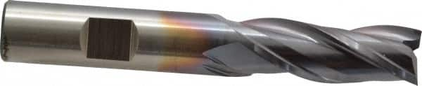 Square End Mill: 1/2'' Dia, 1-1/4'' LOC, 1/2'' Shank Dia, 3-1/4'' OAL, 3 Flutes, High Speed Steel MPN:C39713