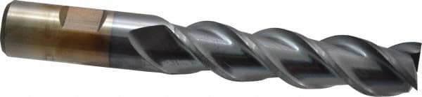 Square End Mill: 3/4'' Dia, 1-5/8'' LOC, 3/4'' Shank Dia, 3-7/8'' OAL, 3 Flutes, High Speed Steel MPN:C39717