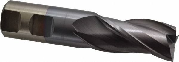 Square End Mill: 1'' Dia, 2'' LOC, 1'' Shank Dia, 4-1/2'' OAL, 3 Flutes, High Speed Steel MPN:C39722