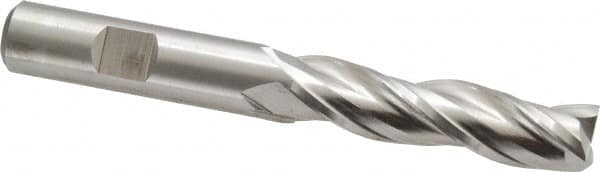 Square End Mill: 1/2'' Dia, 2'' LOC, 1/2'' Shank Dia, 4'' OAL, 3 Flutes, High Speed Steel MPN:C39741