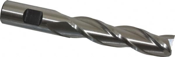 Square End Mill: 3/4'' Dia, 3'' LOC, 3/4'' Shank Dia, 5-1/4'' OAL, 3 Flutes, High Speed Steel MPN:C39743