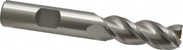 Square End Mill: 1/2'' Dia, 1-1/4'' LOC, 1/2'' Shank Dia, 3-1/4'' OAL, 3 Flutes, Powdered Metal MPN:C40076