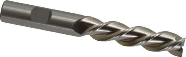 Square End Mill: 1/2'' Dia, 2'' LOC, 1/2'' Shank Dia, 4'' OAL, 3 Flutes, Powdered Metal MPN:C40296