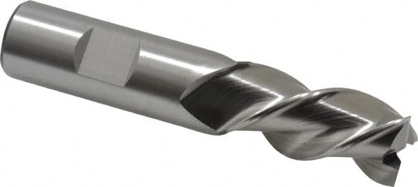 Square End Mill: 3/4'' Dia, 1-5/8'' LOC, 3/4'' Shank Dia, 3-3/4'' OAL, 3 Flutes, Powdered Metal MPN:C40300