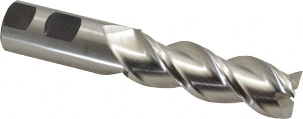 Square End Mill: 1'' Dia, 3'' LOC, 1'' Shank Dia, 5-1/2'' OAL, 3 Flutes, Powdered Metal MPN:C40360