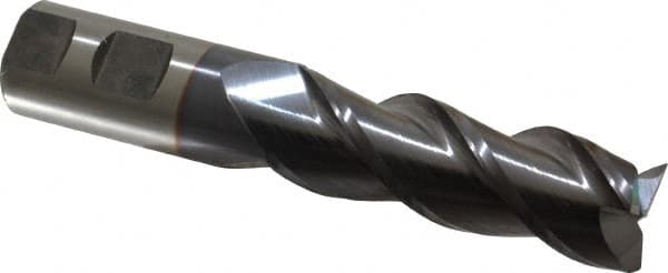 Square End Mill: 1'' Dia, 3'' LOC, 1'' Shank Dia, 5-1/2'' OAL, 3 Flutes, Powdered Metal MPN:C40361