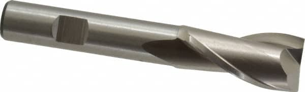 Square End Mill: 11/16'' Dia, 1-5/16'' LOC, 1/2'' Shank Dia, 3-5/8'' OAL, 2 Flutes, High Speed Steel MPN:C41625