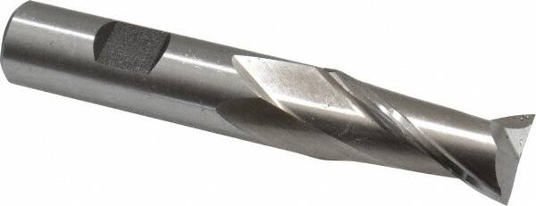 Square End Mill: 11/16'' Dia, 1-5/16'' LOC, 5/8'' Shank Dia, 3-3/4'' OAL, 2 Flutes, High Speed Steel MPN:C41626