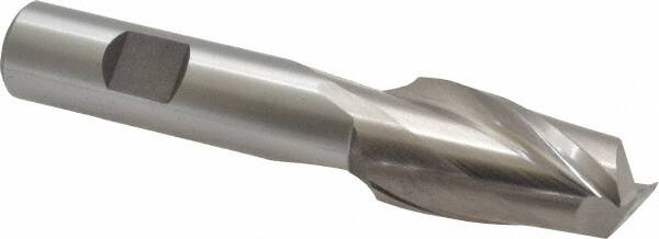 Square End Mill: 13/16'' Dia, 1-1/2'' LOC, 5/8'' Shank Dia, 4'' OAL, 2 Flutes, High Speed Steel MPN:C41632