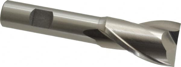 Square End Mill: 1'' Dia, 1-1/2'' LOC, 5/8'' Shank Dia, 4'' OAL, 2 Flutes, High Speed Steel MPN:C41641