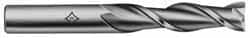 Square End Mill: 5/16'' Dia, 1-3/8'' LOC, 3/8'' Shank Dia, 3-1/8'' OAL, 2 Flutes, High Speed Steel MPN:C41890