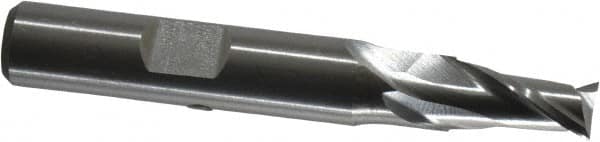 Square End Mill: 5/16'' Dia, 9/16'' LOC, 3/8'' Shank Dia, 2-1/2'' OAL, 2 Flutes, Cobalt MPN:C42609