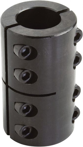 8mm Inside x 24mm Outside Diam, Two Piece Rigid Coupling without Keyway MPN:2MISCC-08-08