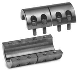 35mm Inside x 67mm Outside Diam, Metric Two Piece Clamping Rigid Coupling with Keyway MPN:2MISCC-35-35-KW