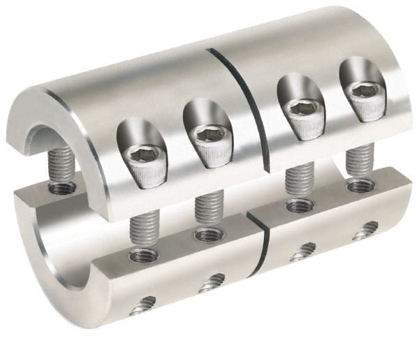 35mm Inside x 67mm Outside Diam, Metric Two-Piece Clamping Rigid Coupling MPN:2MISCC-35-35-S