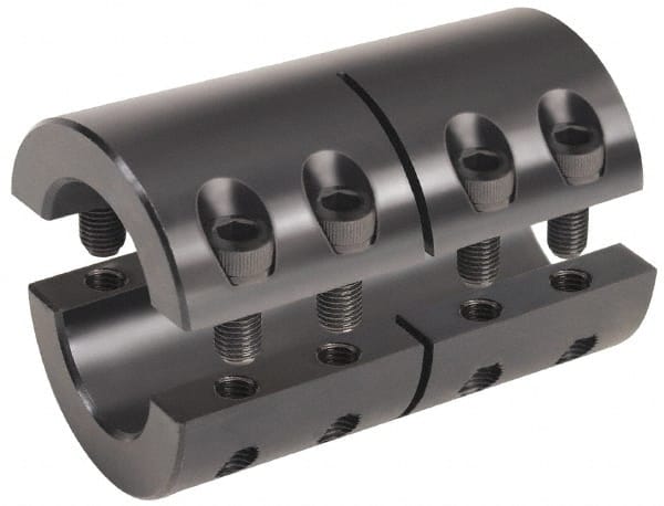 40mm Inside x 77mm Outside Diam, Metric Two-Piece Clamping Rigid Coupling MPN:2MISCC-40-40