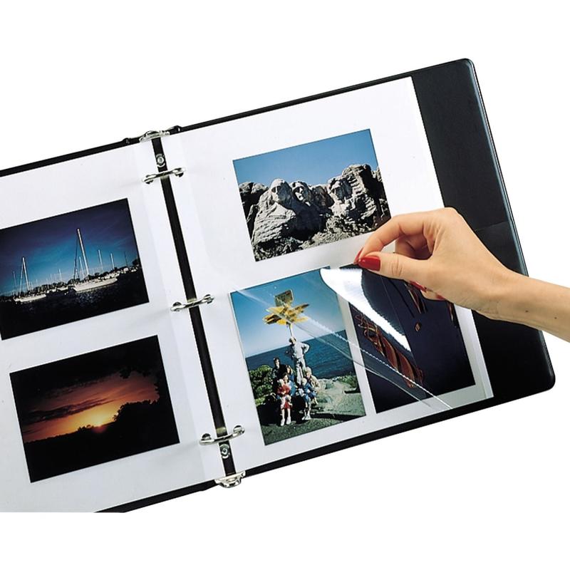 C-Line Photo Holders For Three-Ring Binders, 9in x 11in, Box Of 50 (Min Order Qty 3) MPN:85050