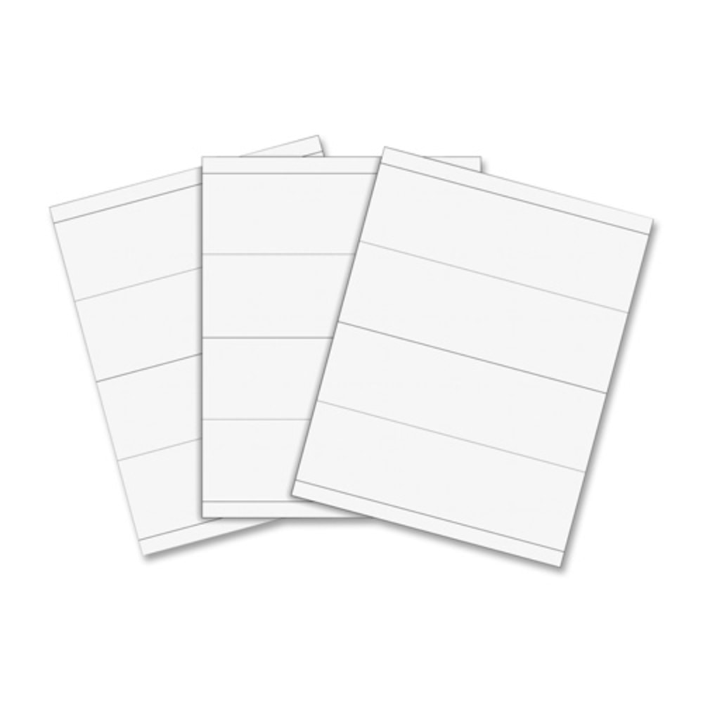 C-Line Embossed Cardstock Name Tents - Letter - 8 1/2in x 11in - 100 / Box - White (Min Order Qty 4) MPN:87587