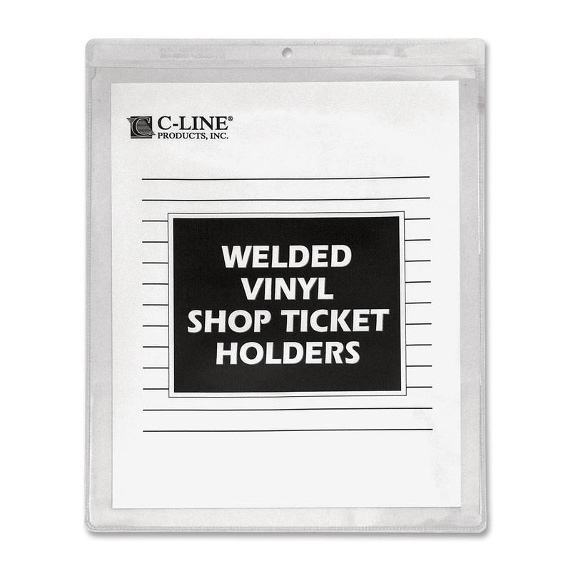 C-Line Vinyl Shop Seal Ticket Holders, 8 1/2in x 11in, Box Of 50 (Min Order Qty 2) MPN:80911