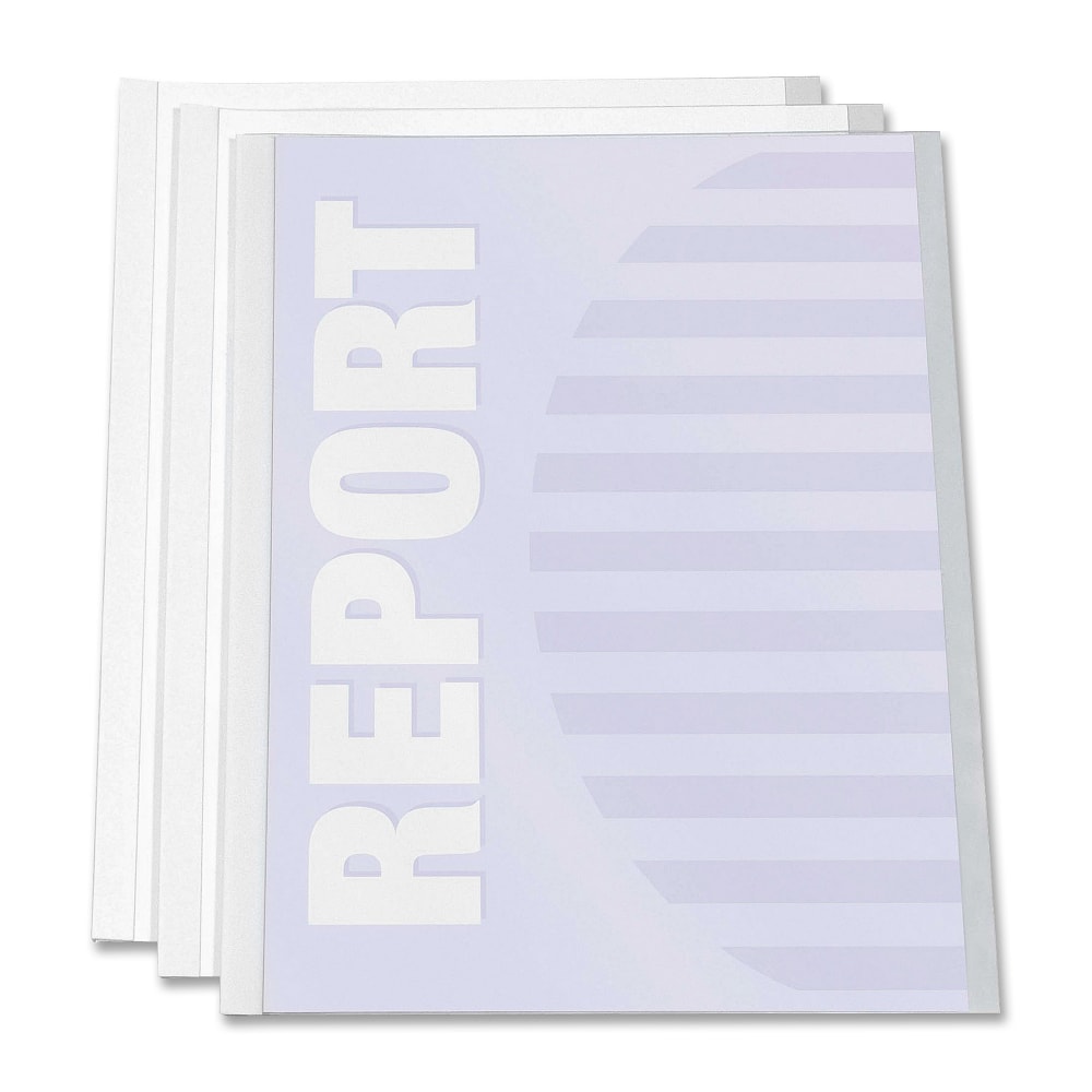 C-Line Report Covers With Binding Bars, 8 1/2in x 11in, Clear, Box Of 50 (Min Order Qty 3) MPN:32557