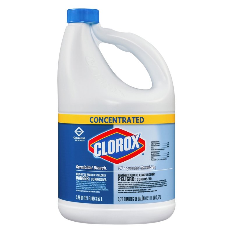 CloroxPro Clorox Germicidal Bleach, Concentrated, 121 Ounce Bottle Packaging May Vary (Min Order Qty 6) MPN:10044600309665EA