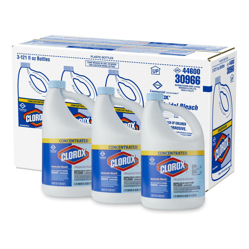 CloroxPro Clorox Germicidal Bleach, Concentrated, 121 Ounces Each Packaging May Vary (Min Order Qty 2) MPN:30966