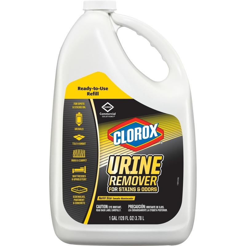 CloroxPro Urine Remover for Stains and Odors Refill - 128 fl oz (4 quart) - 60 / Bundle - Bleach-free - Clear MPN:31351BD