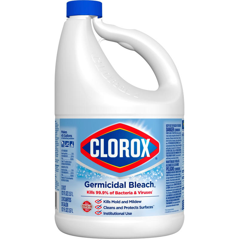 Clorox Germicidal Bleach - Concentrate Liquid - 121 fl oz (3.8 quart) - Regular Scent - 1 Each - White (Min Order Qty 5) MPN:32429