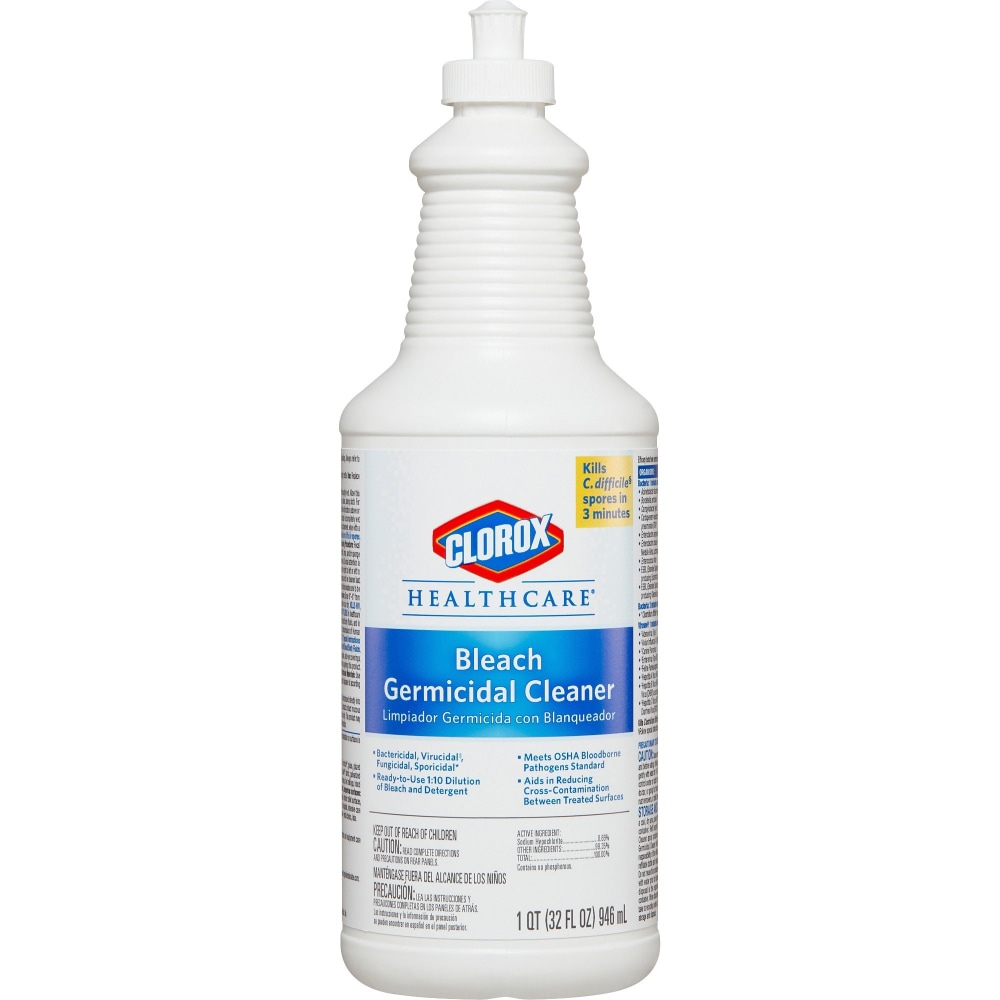 Clorox Healthcare Bleach Germicidal Cleaner Pull-Top, 32 Ounces (Min Order Qty 4) MPN:68832