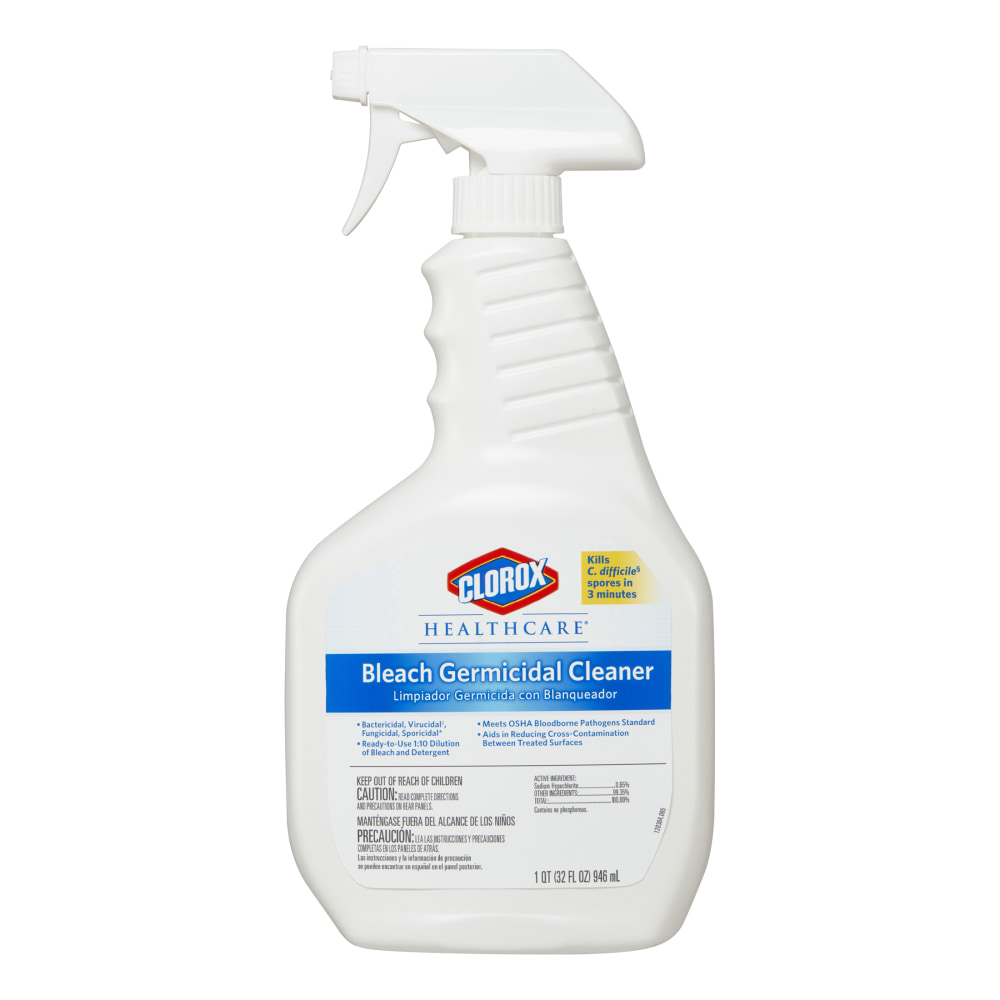 Clorox Healthcare Bleach Germicidal Cleaner Spray, 32 Ounces (Min Order Qty 4) MPN:68970