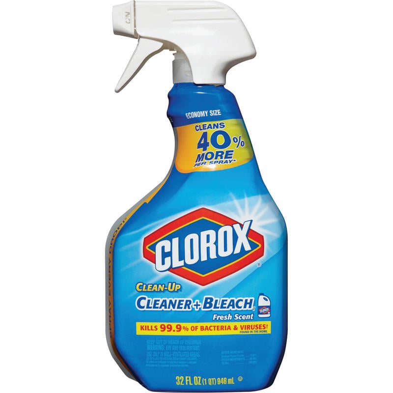 Clorox Clean-Up All Purpose Cleaner with Bleach, Spray Bottle, Rain Clean, 32 Fluid Ounces (Min Order Qty 9) MPN:CLO30197