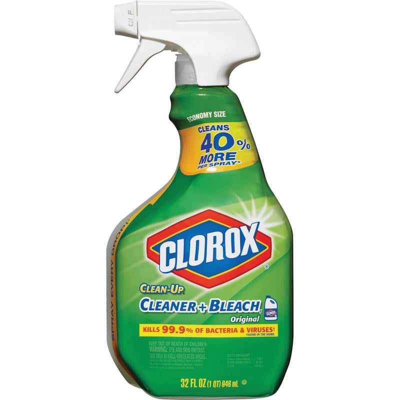 Clorox Clean-Up All Purpose Cleaner with Bleach, Spray Bottle, Original, 32 Fluid Ounces (Min Order Qty 8) MPN:CLO31221