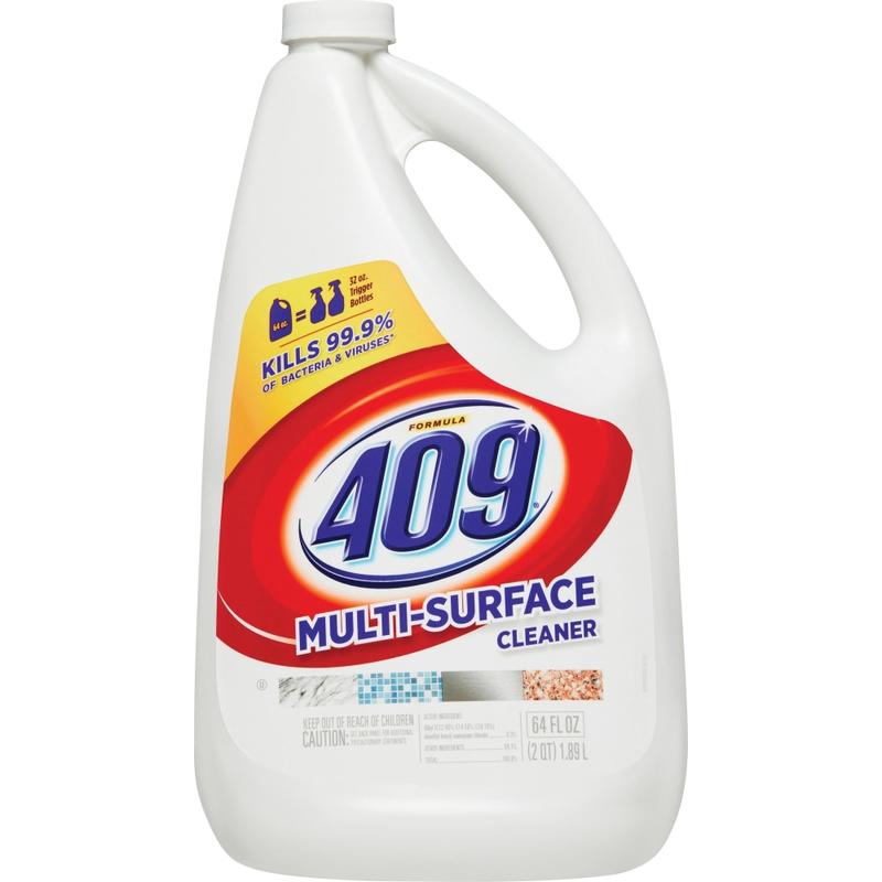 Formula 409 Multi-Surface Cleaner Refill Bottle - 64 fl oz (2 quart) - Original Scent - 6 / Carton - Disinfectant, Antibacterial, Deodorize, Non-porous - White (Min Order Qty 2) MPN:00636CT