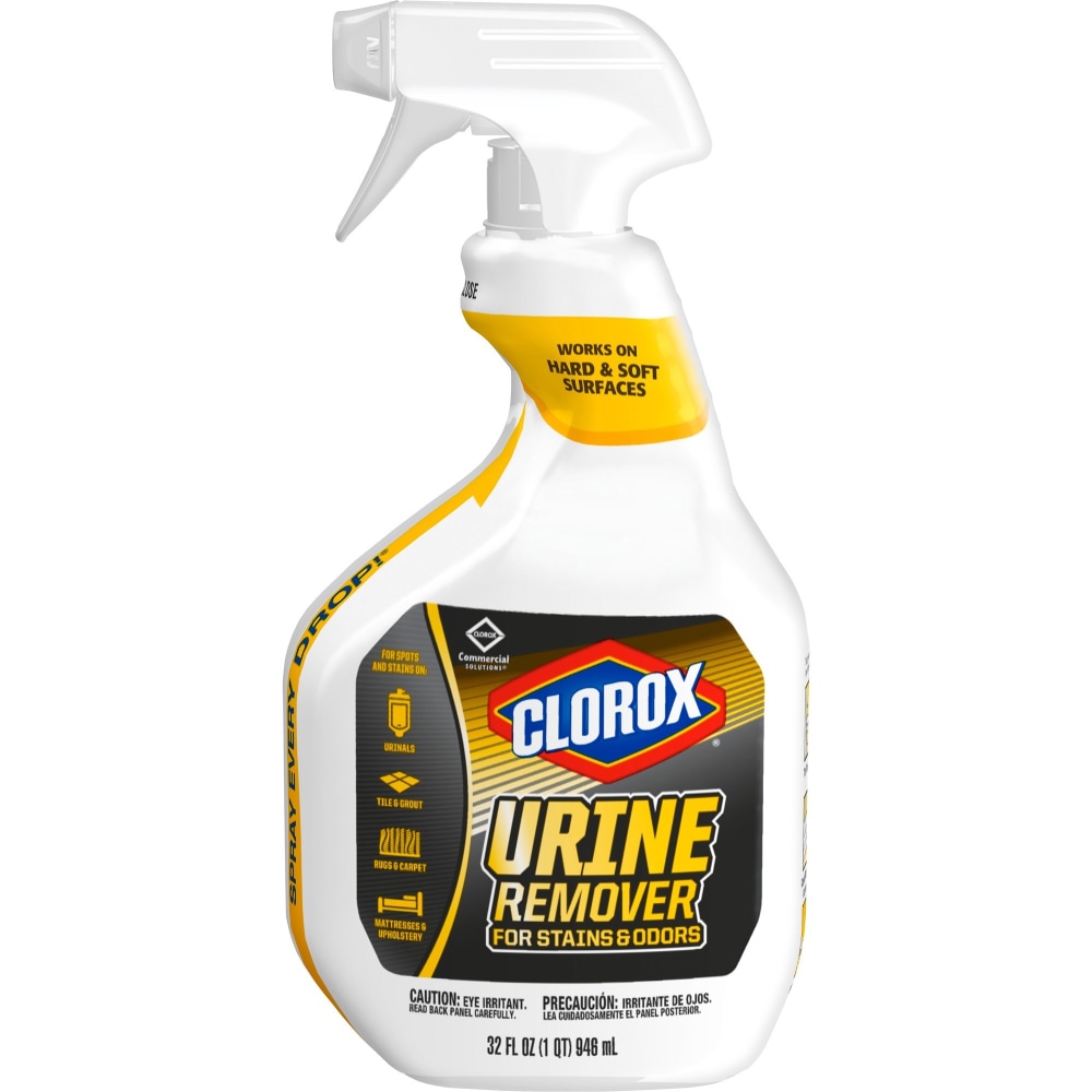 CloroxPro Urine Remover for Stains and Odors Spray - 32 fl oz (1 quart) - 216 / Bundle - Bleach-free - White MPN:31036BD