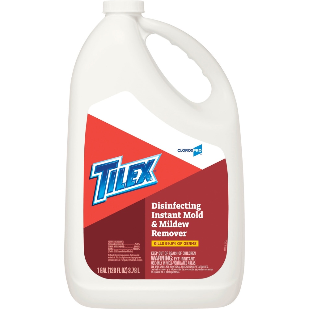 CloroxPro Tilex Disinfecting Instant Mold and Mildew Remover Refill - 128 fl oz (4 quart) - 108 / Pallet - Clear MPN:35605PL