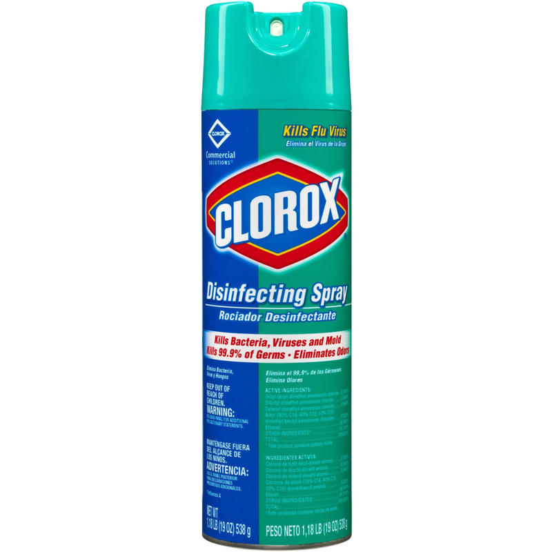 Clorox Commercial Solutions Disinfecting Aerosol Spray - Spray - 19 fl oz (0.6 quart) - Fresh Scent - 432 / Bundle MPN:38504BD