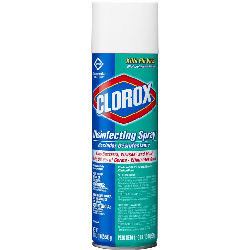 Clorox Commercial Solutions Disinfecting Aerosol Spray - Spray - 19 fl oz (0.6 quart) - Fresh Scent - 864 / Pallet MPN:38504PL