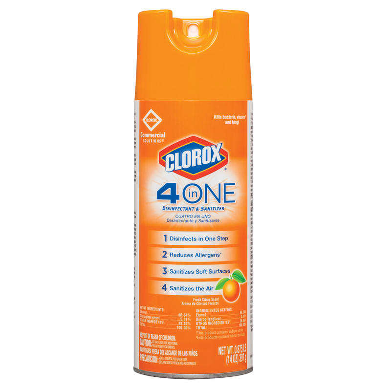 Clorox 4-In-1 Disinfectant And Sanitizer Spray, 14 CLO31043